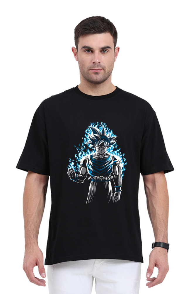 Ultra Flame Goku Unisex Oversized Classic T-Shirt