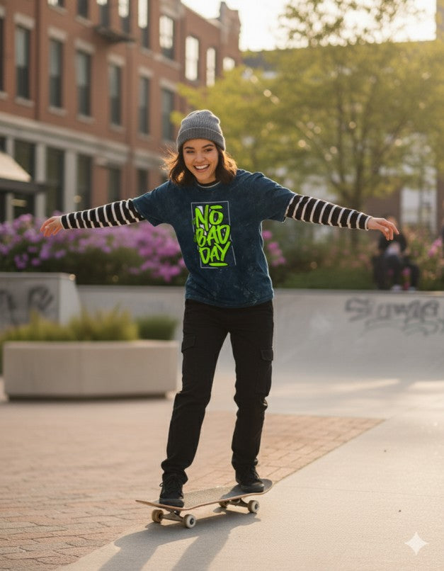 Women Acid Washed Oversized Tee