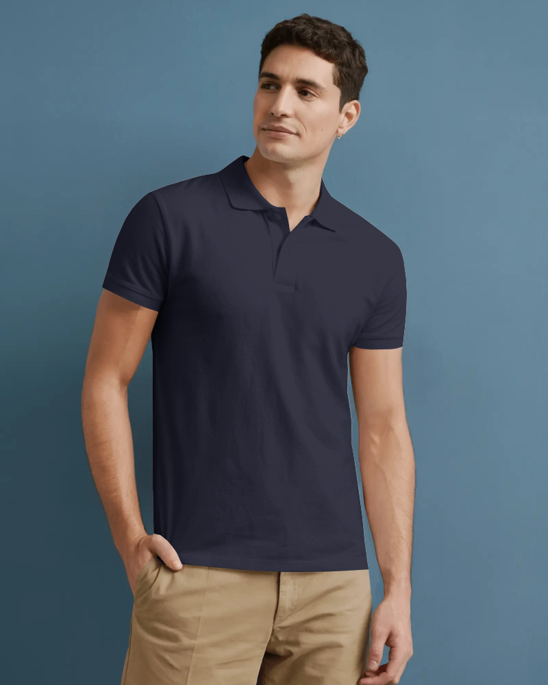 Men Solid Polo