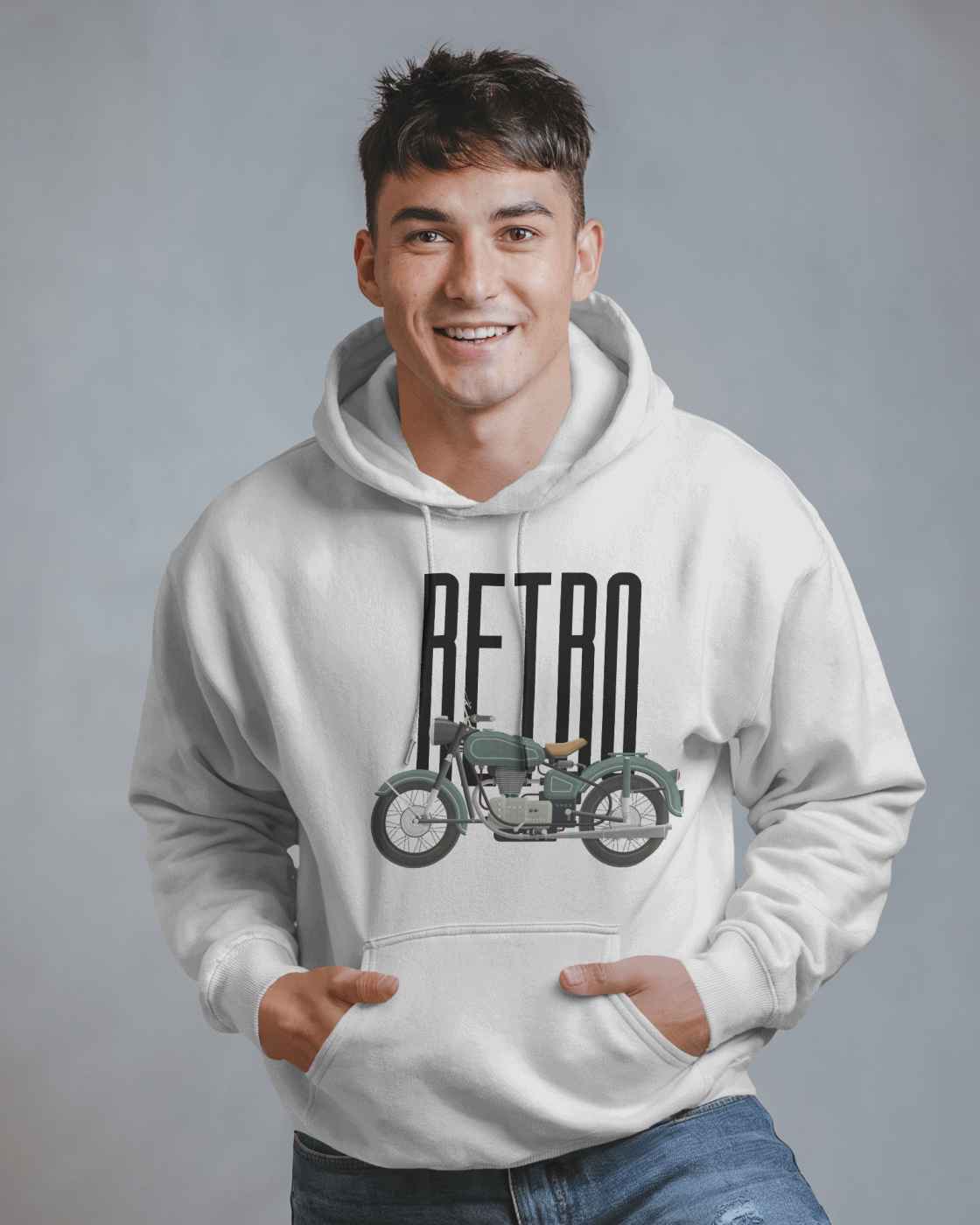 Men Minimal Hoodie