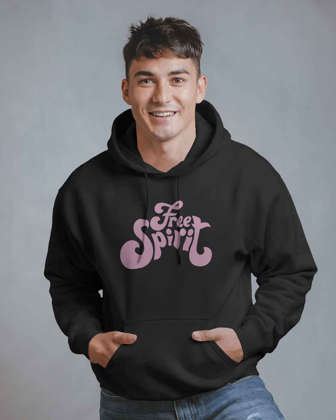 Men Typography Hoodie