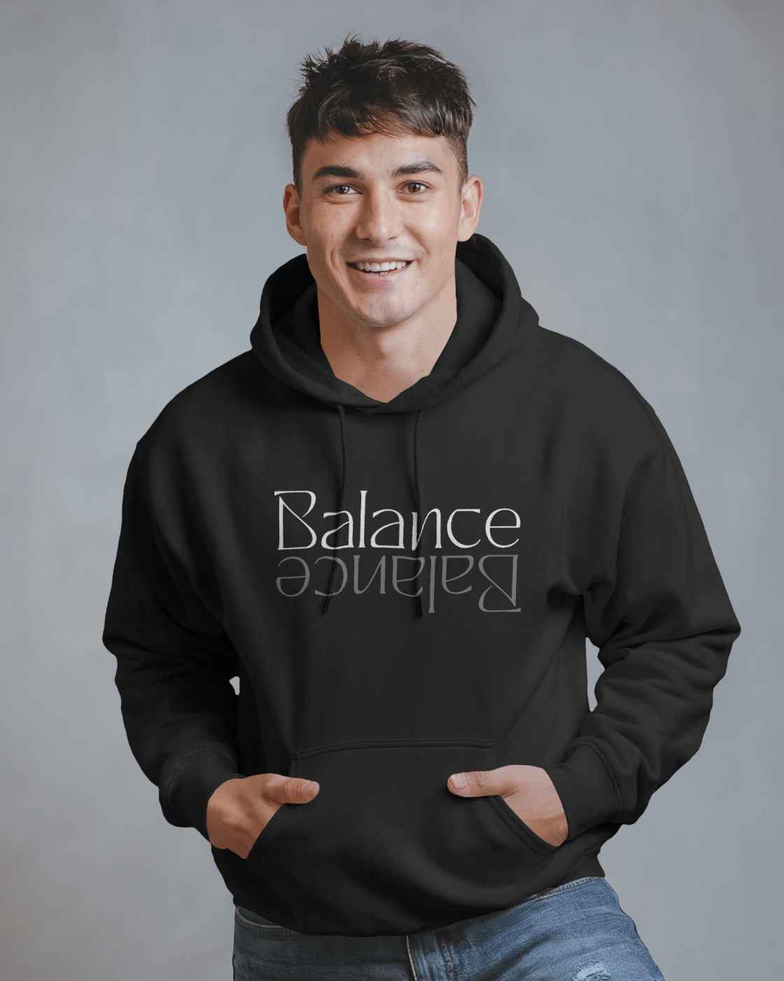 Men Typo Hoodie