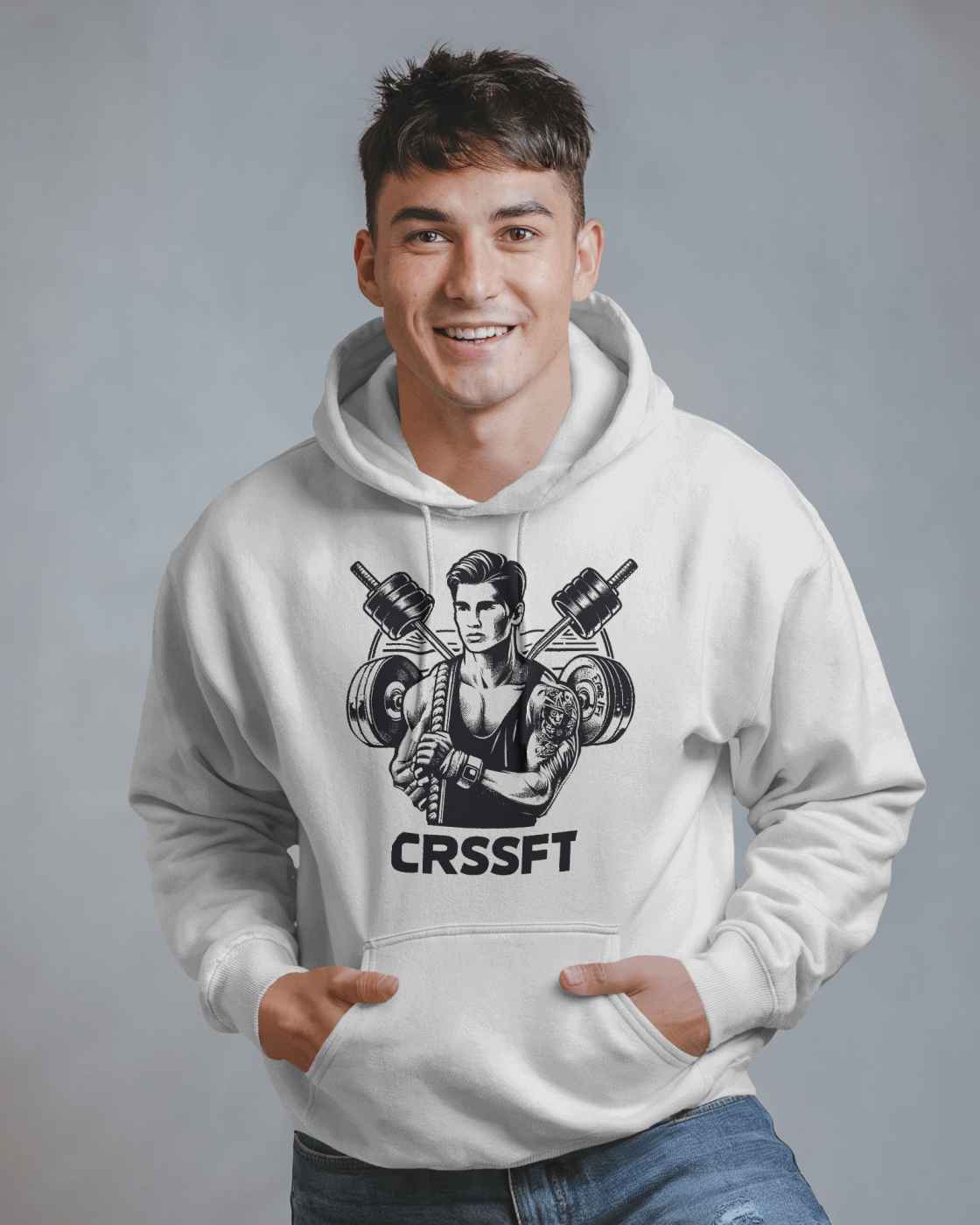 Men Typo Hoodie