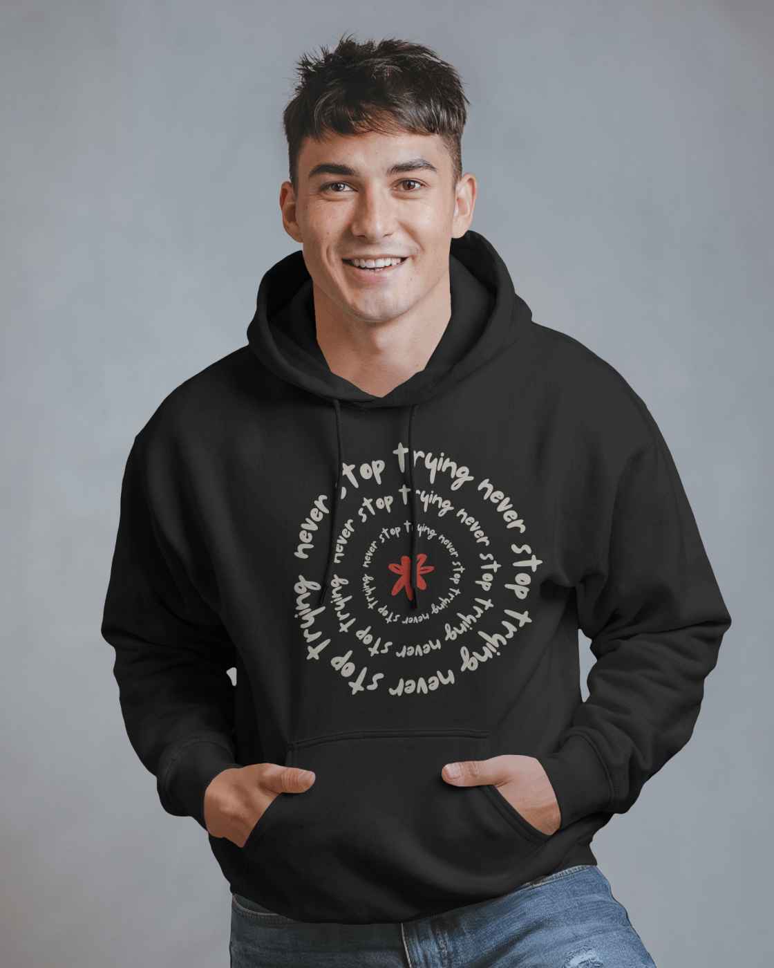 Men Minimal Hoodie