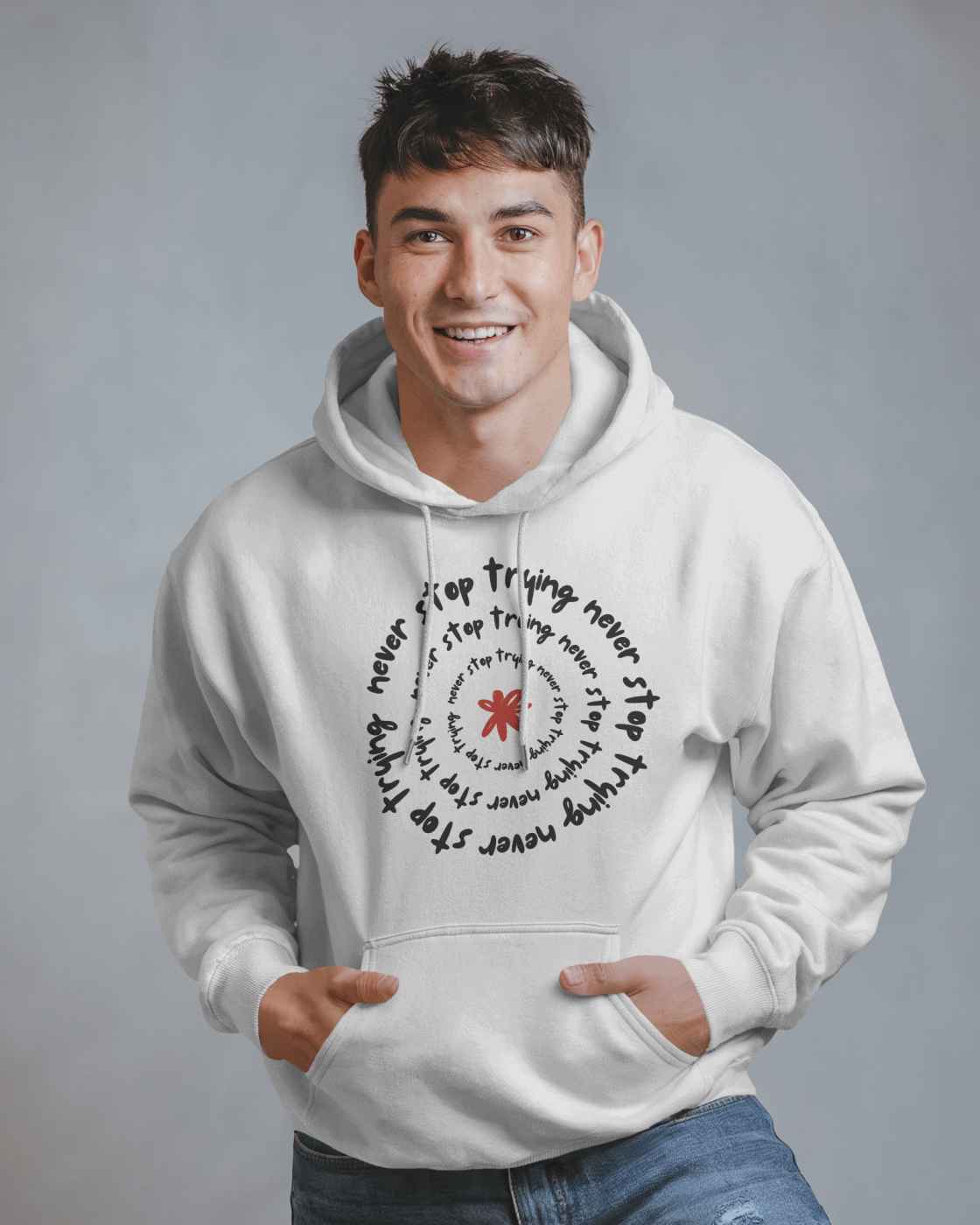 Men Minimal Hoodie