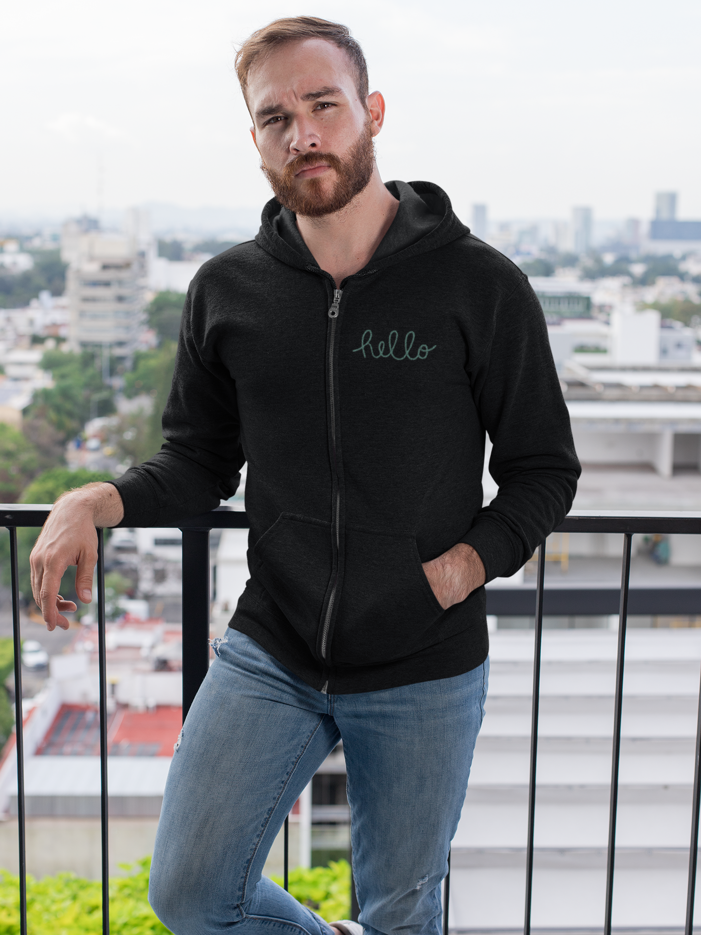 Men Zip Hoodie