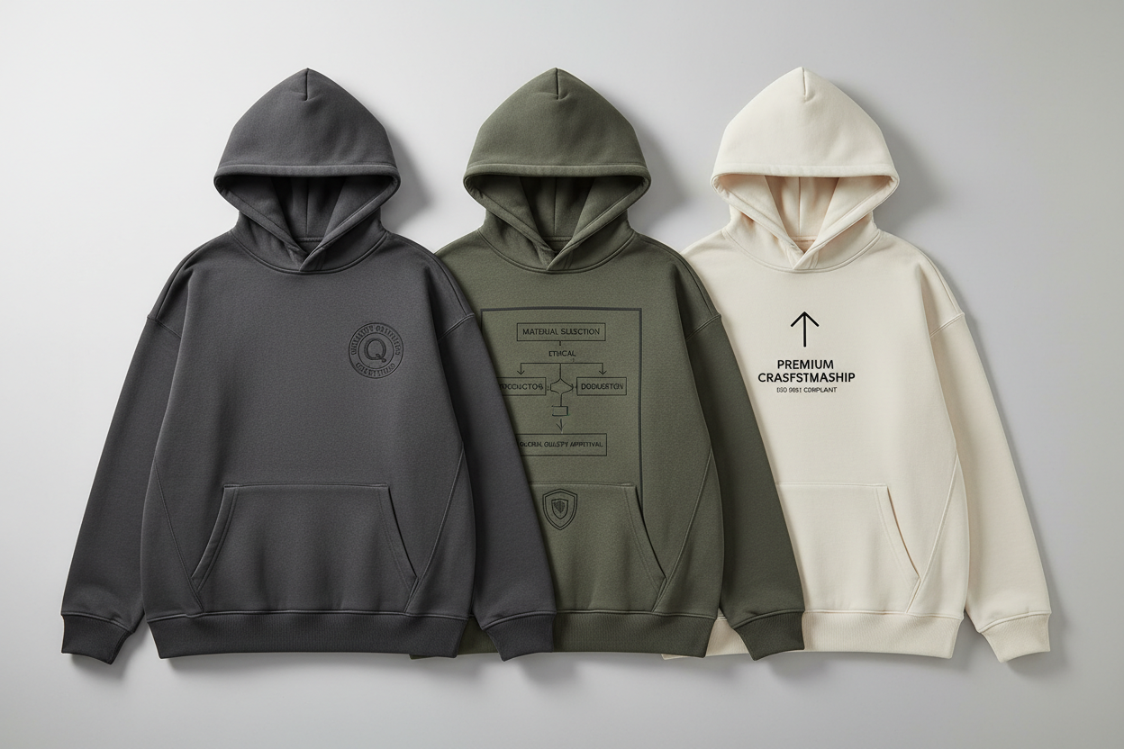 Quality Standards printed hoodies 